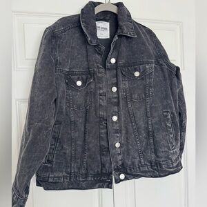 Black Distressed Denim Jacket